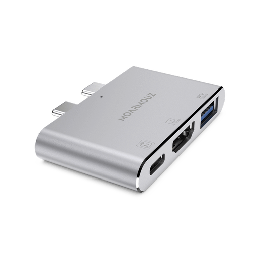 MoArmouz - Type C (USB-C) 3 in 2 Multiport 4K HDMI Hub