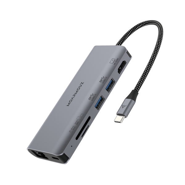 Type C (USB-C) 7 in 1 Multiport Hub - 4k HDMI | Ethernet | USB 3.0
