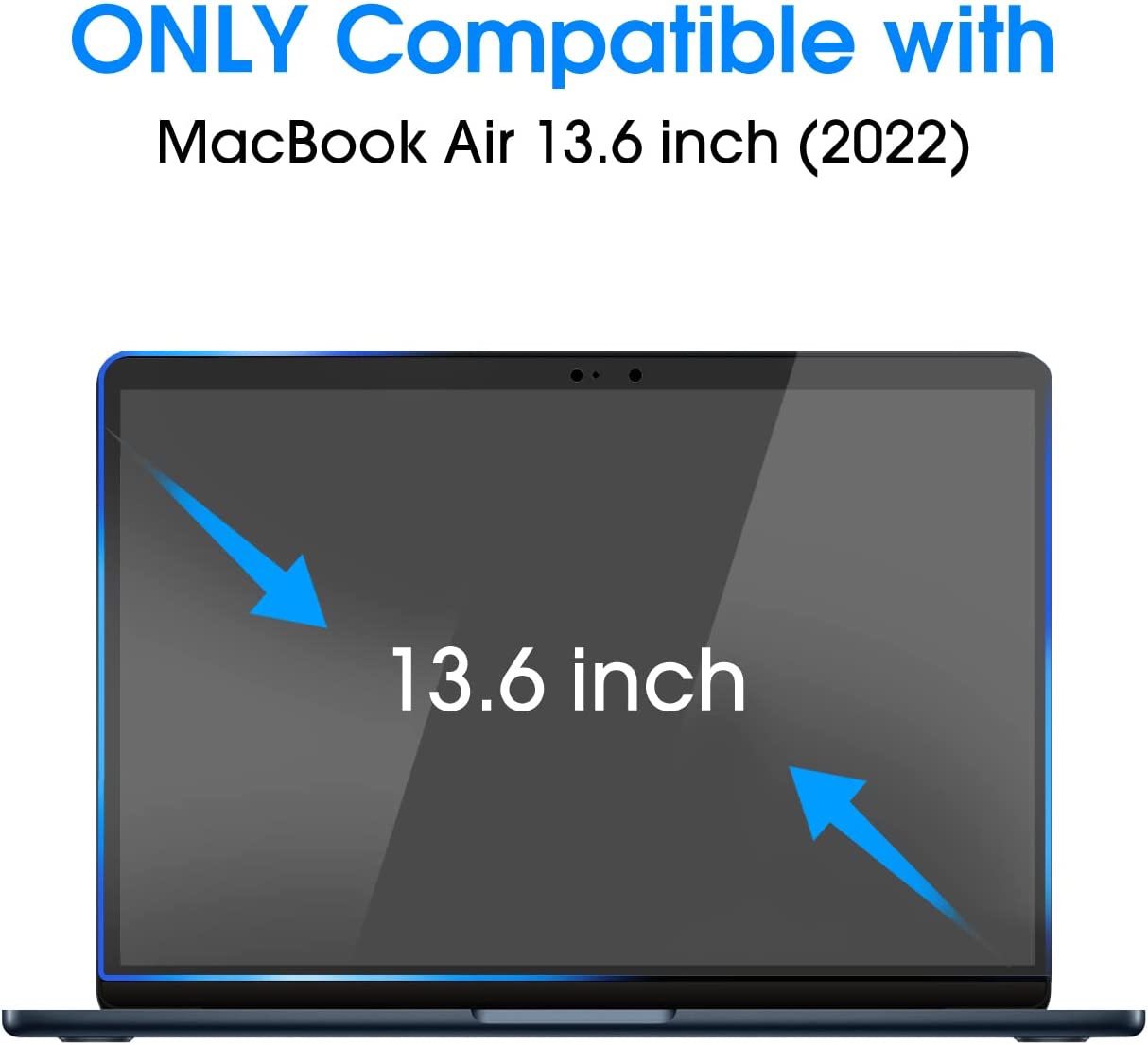 MoArmouz - HD Clear Screen Protector for MacBook Air 13" M2, 2022