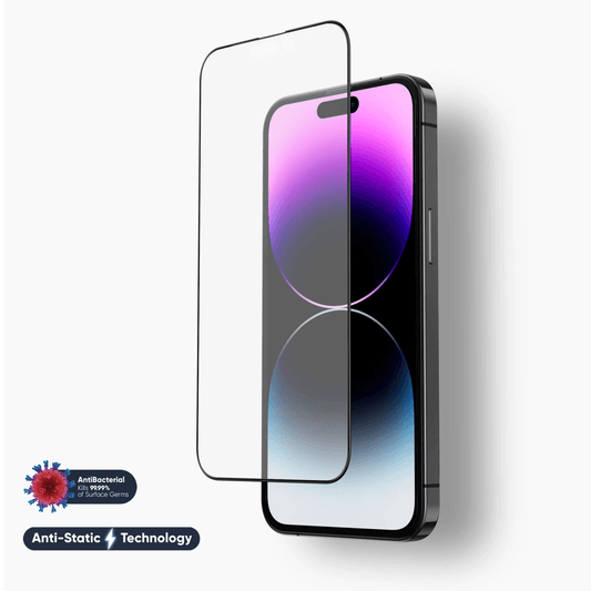 MoArmouz - Curved Anti-Static Tempered Glass Screen Protector for iPhone 14 Pro Max